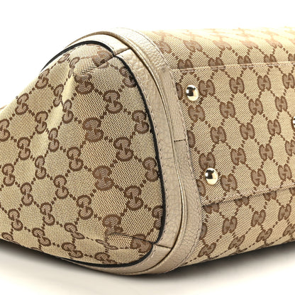 Gucci Monogram Medium Bella Hobo Gold 8 of 9
