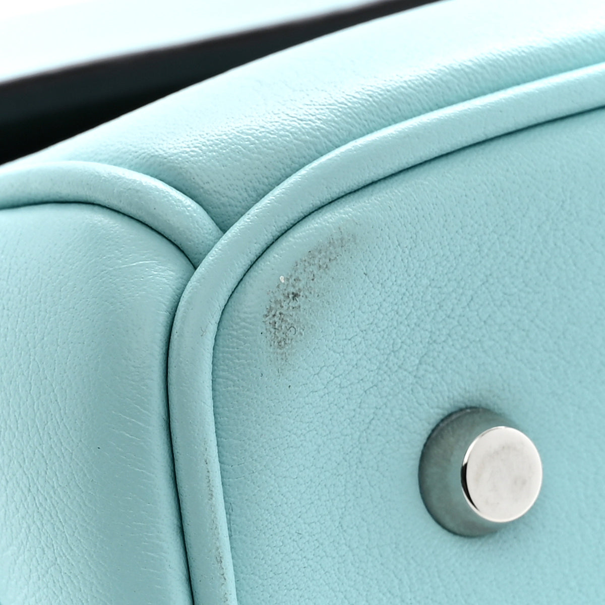 Smooth Calfskin Mini Be Dior Flap Blue