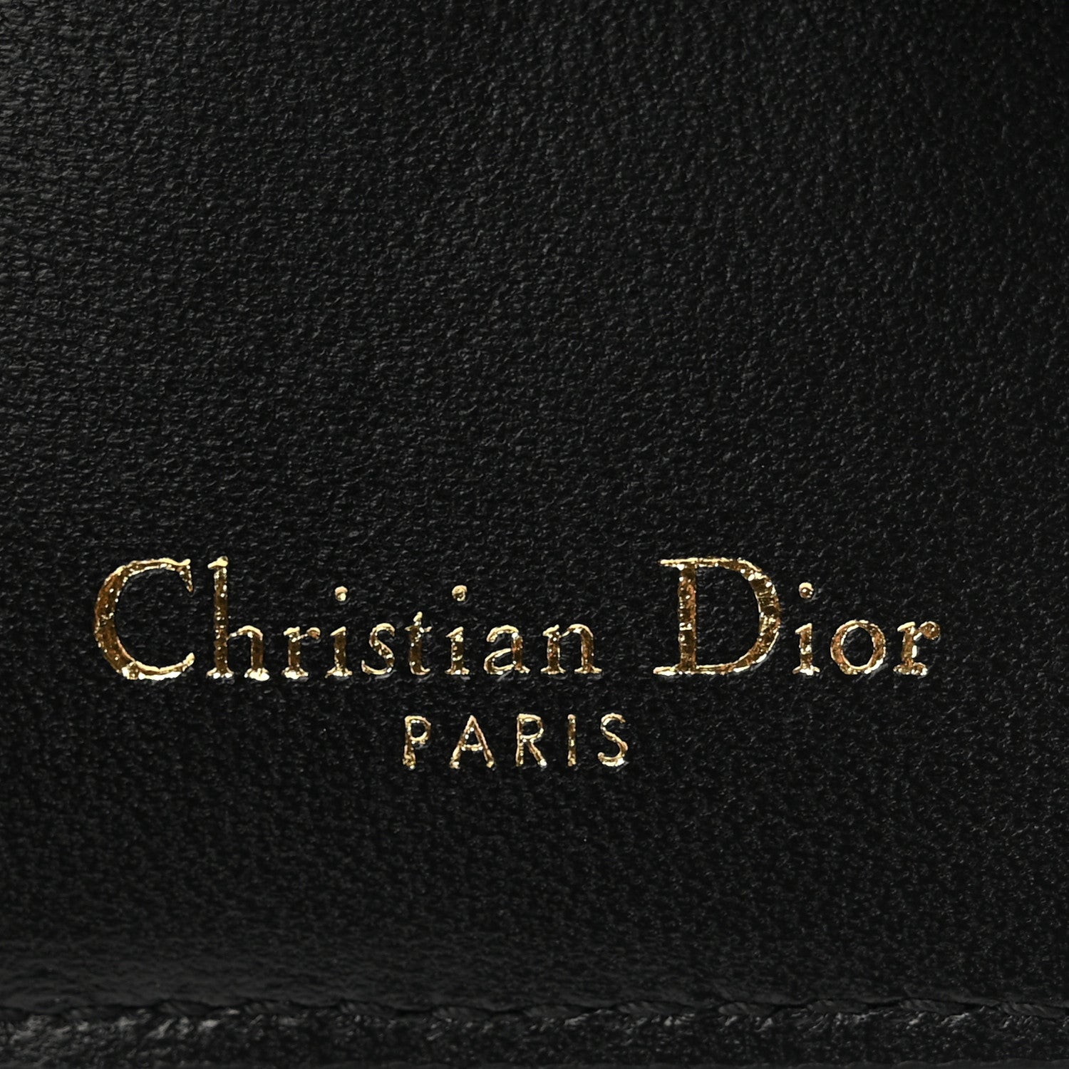Christian Dior Supple Calfskin Cannage Caro Dandelion Card Holder Black 6 of 7