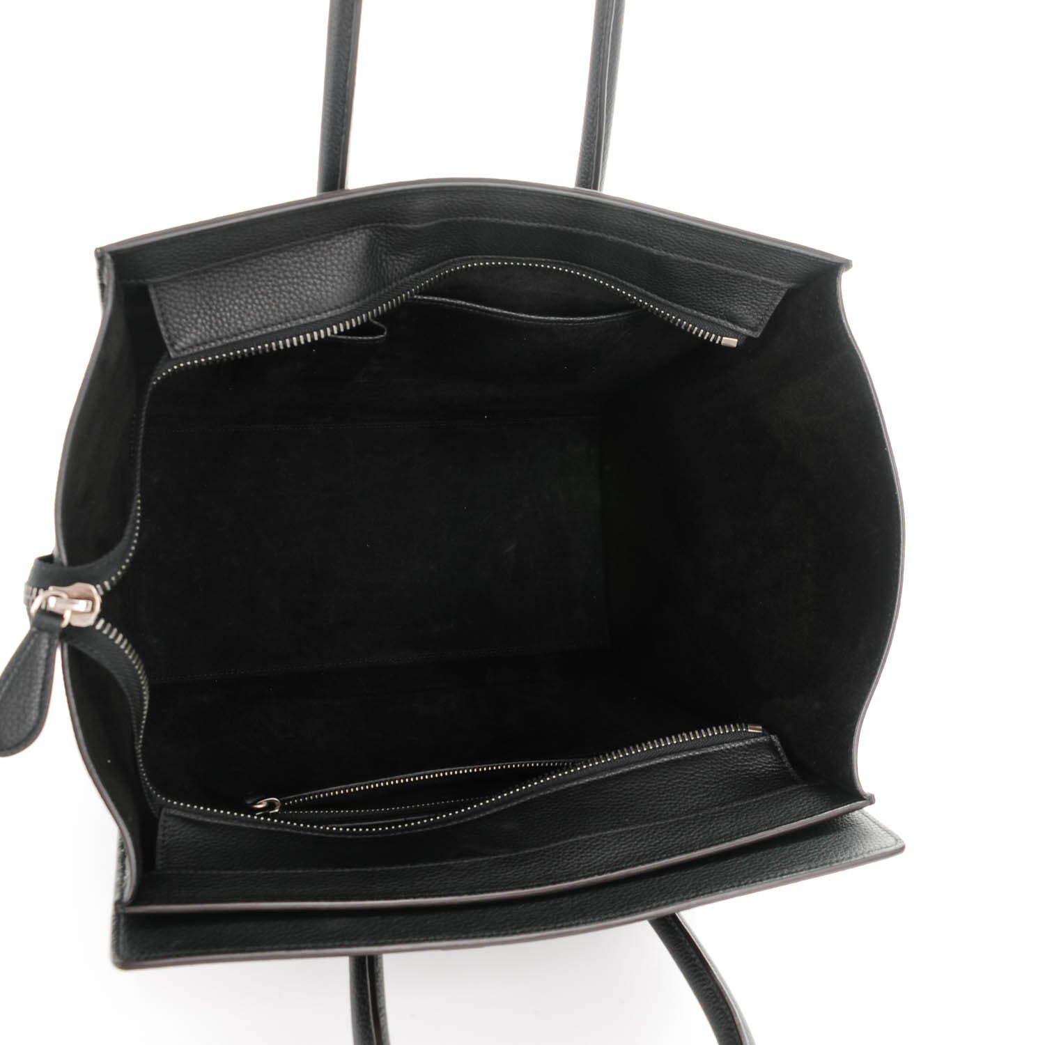 Celine Drummed Calfskin Mini Luggage Black 5 of 7