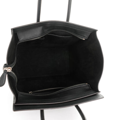 Celine Drummed Calfskin Mini Luggage Black 5 of 7