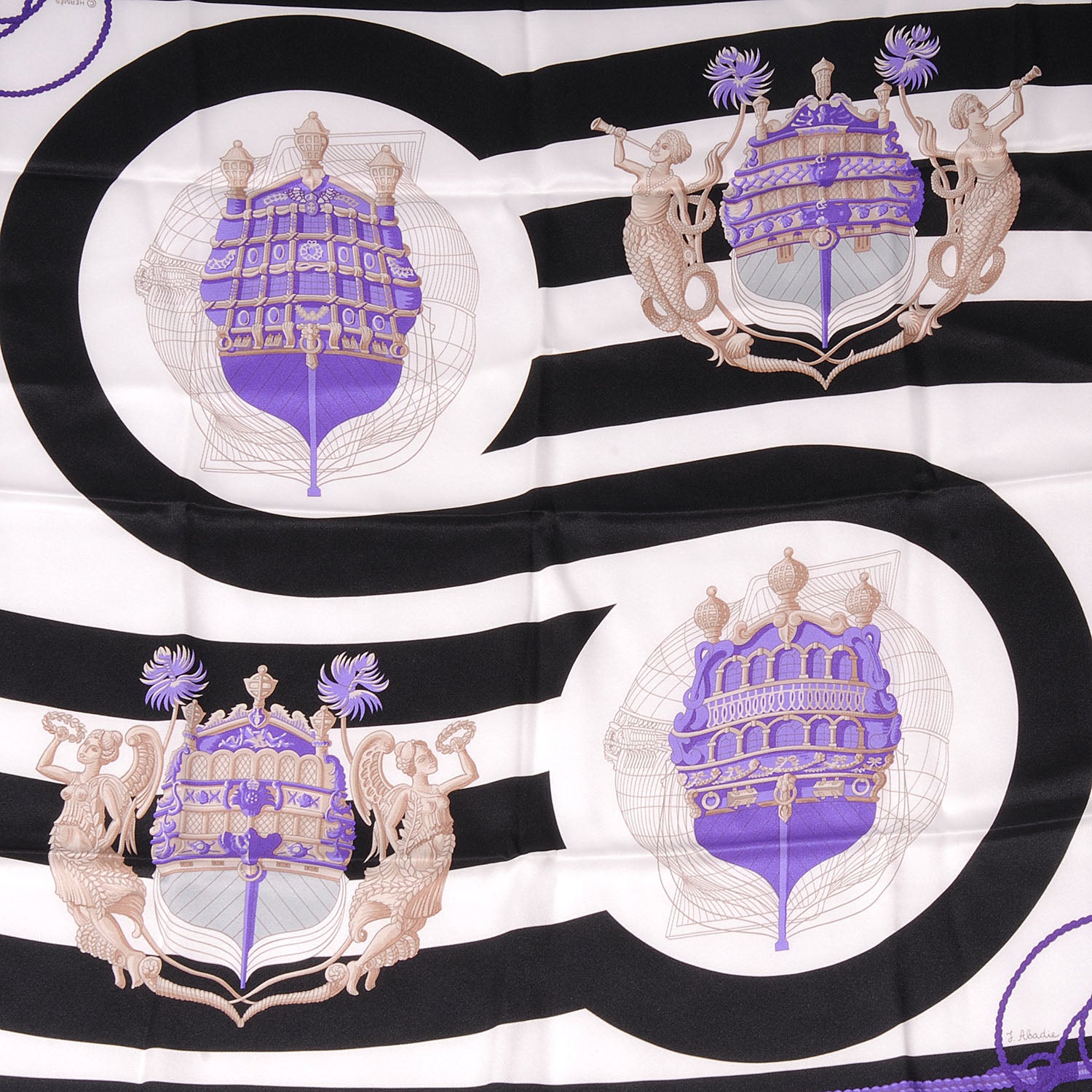 Hermes Silk Chateaux D Arriere Scarf 70 1 of 6