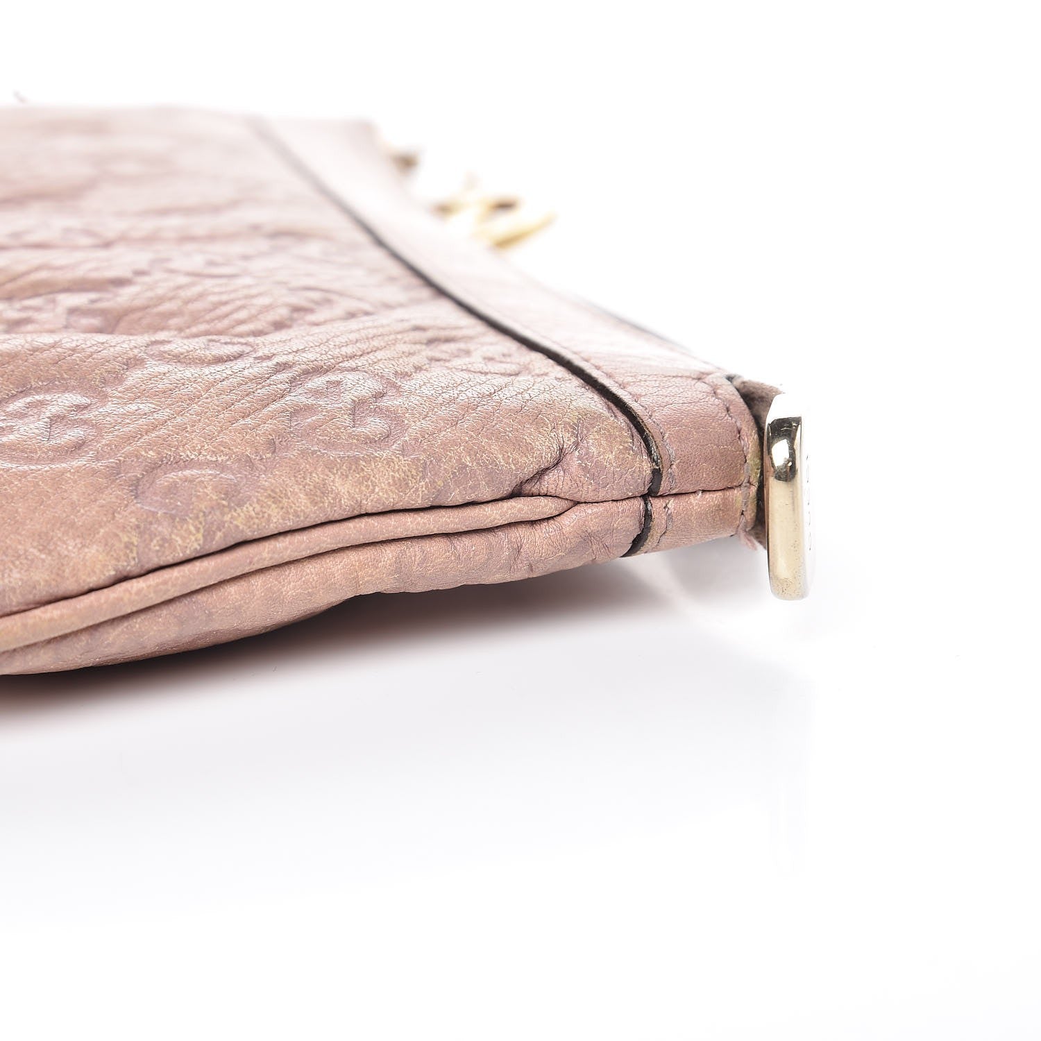 Gucci Guccissima New Britt Wristlet Light Pink 12 of 13