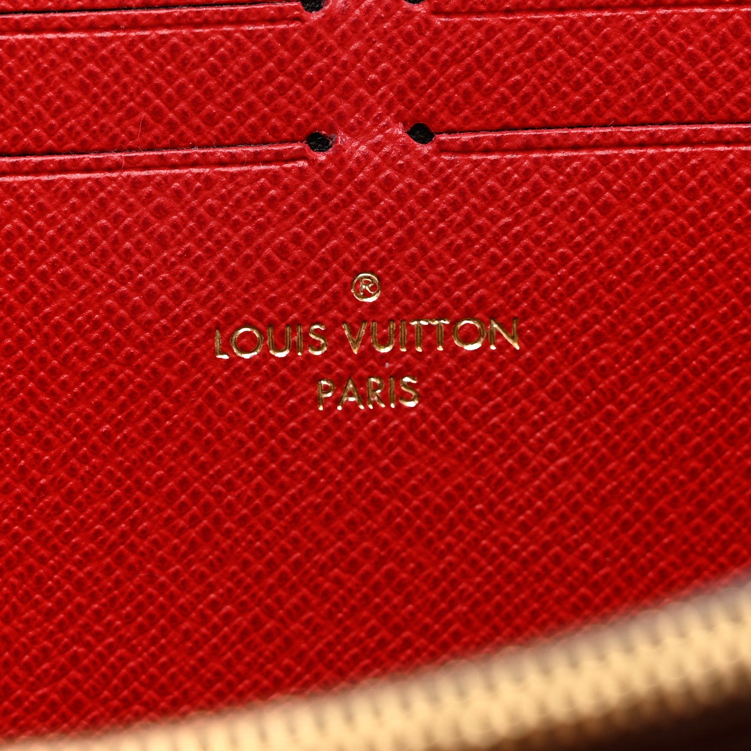 Louis Vuitton Damier Ebene Clemence Wallet Cherry 6 of 6