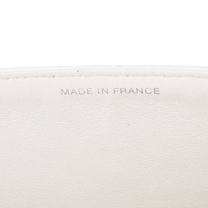 Chanel Lambskin Quilted Medium Double Flap White 8 of 16