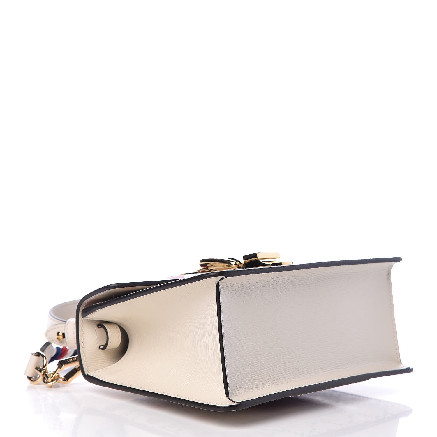 Gucci Calfskin Valentine's Day Exclusive Mini Sylvie Top Handle Bag Ivory 4 of 11