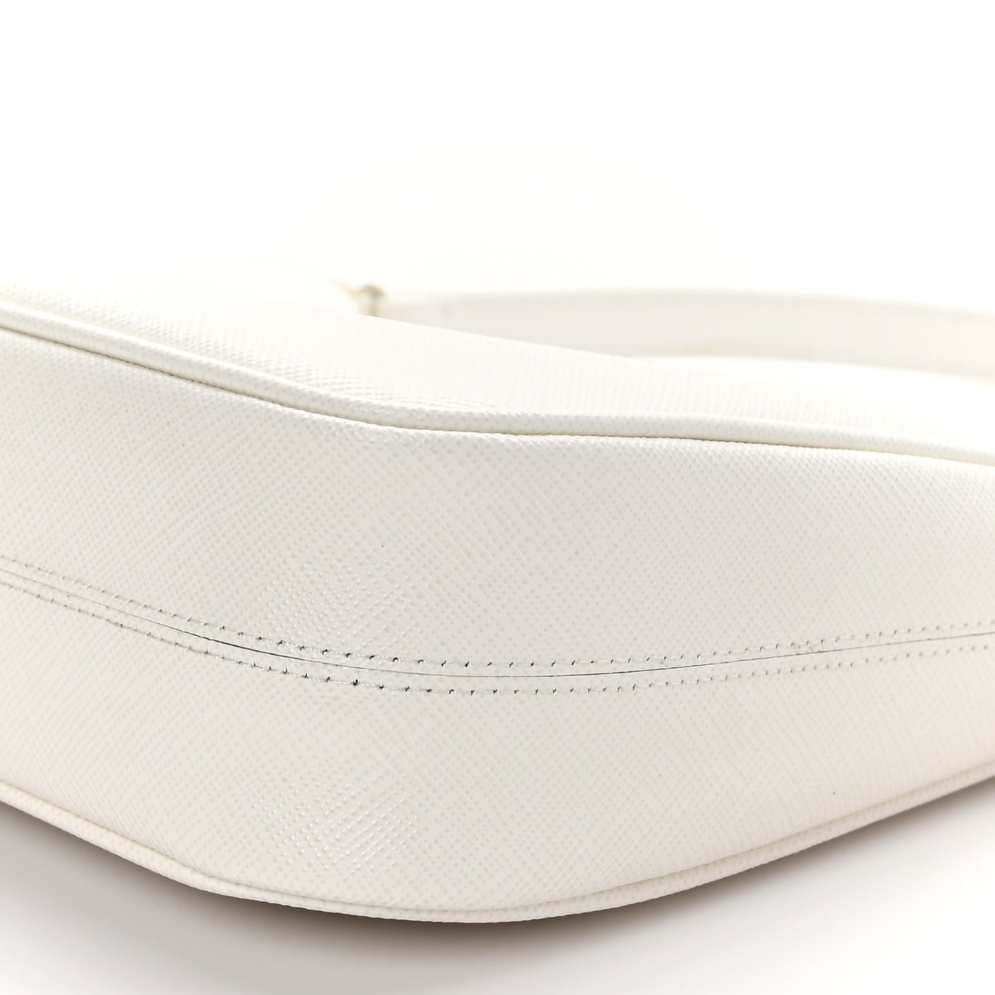 Saffiano Lux Mini Re-Edition Shoulder Bag White