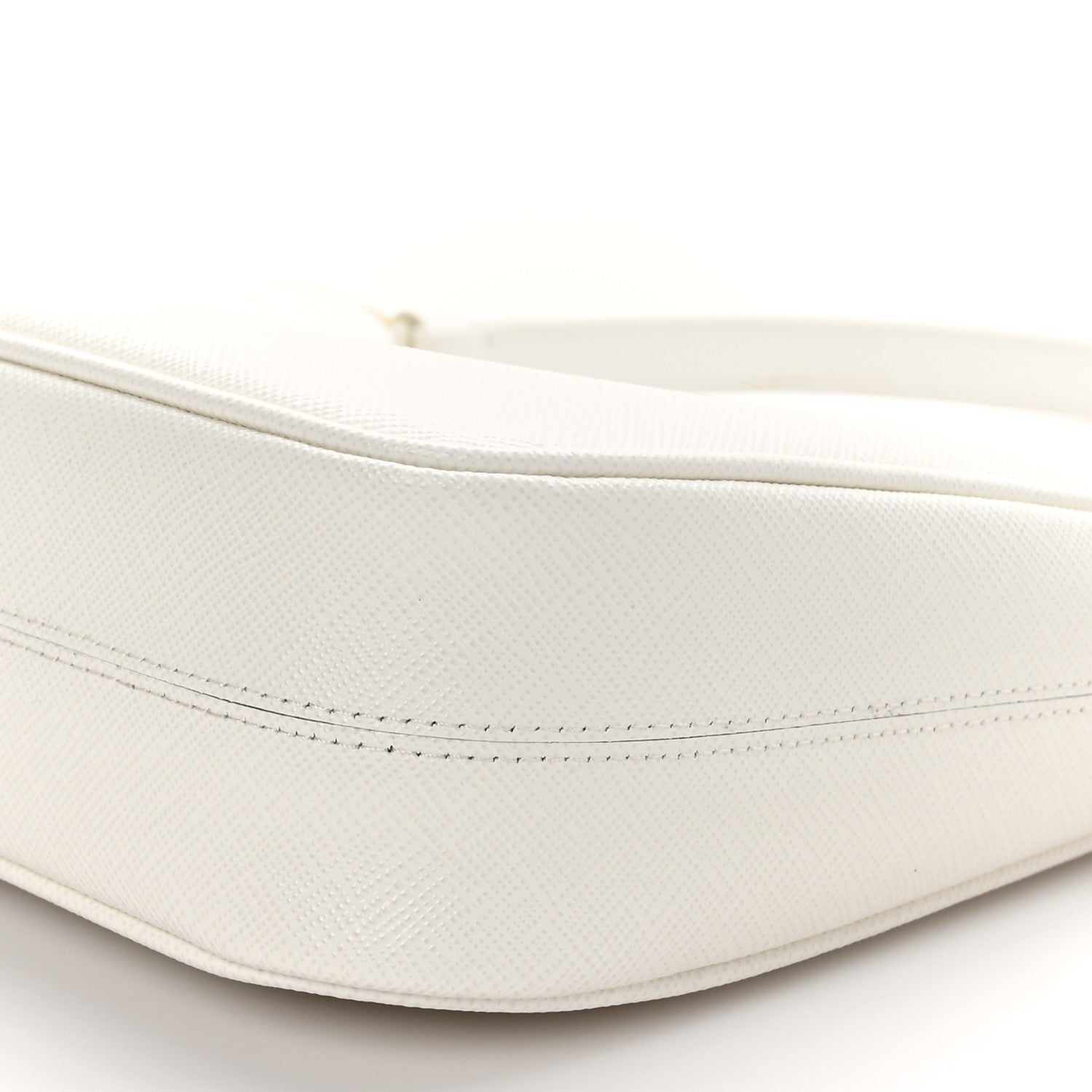 Prada Saffiano Lux Mini Re-Edition Shoulder Bag White 7 of 8