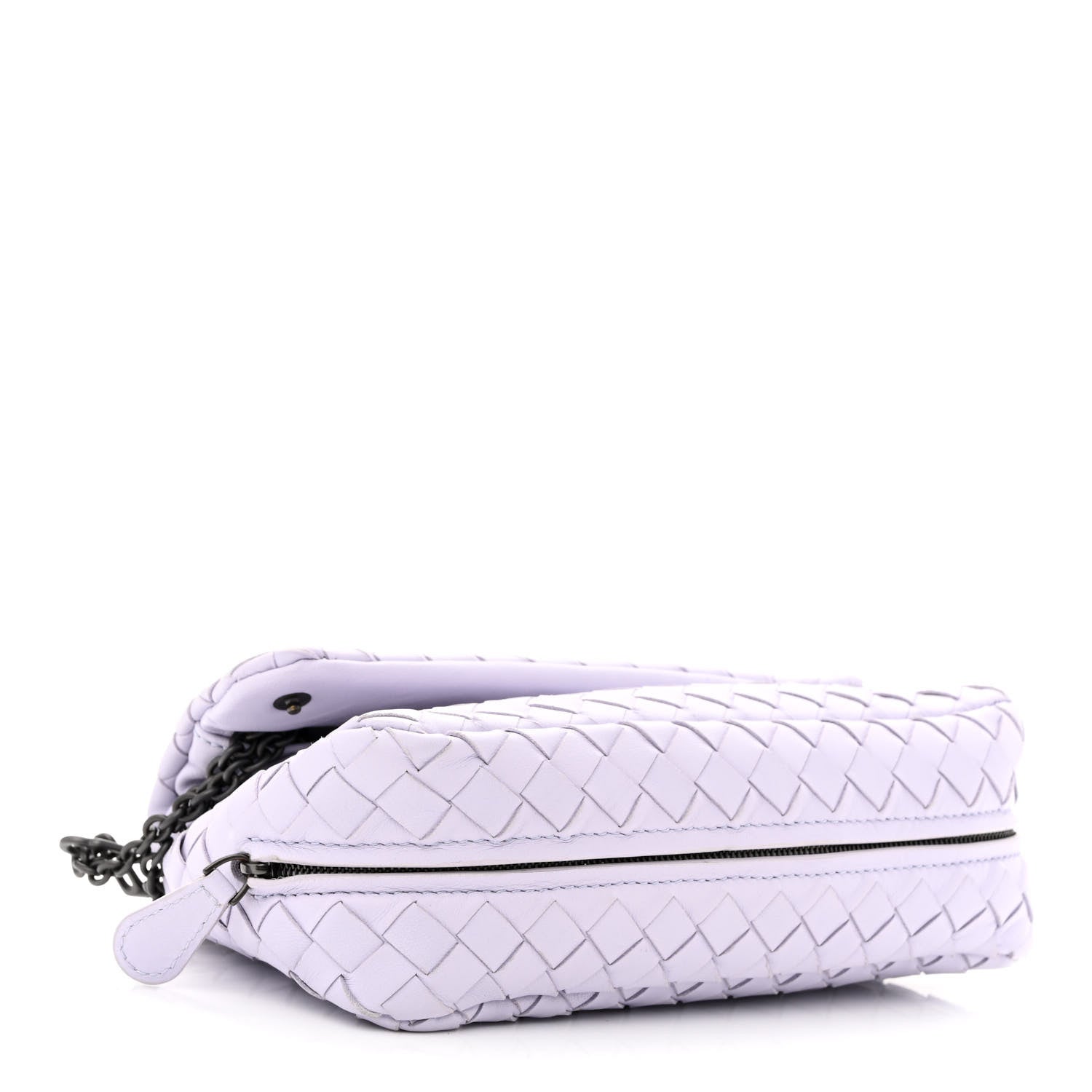 Bottega Veneta Nappa Intrecciato Small Chain Crossbody Zinc 4 of 12