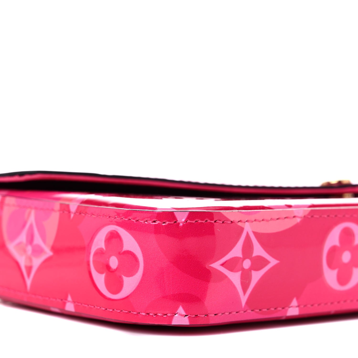 Louis Vuitton Vernis Valentine Pochette Felicie Chain Wallet Fuchsia 8 of 10