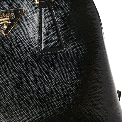Prada Saffiano Vernice Small Promenade Tote Black 10 of 10