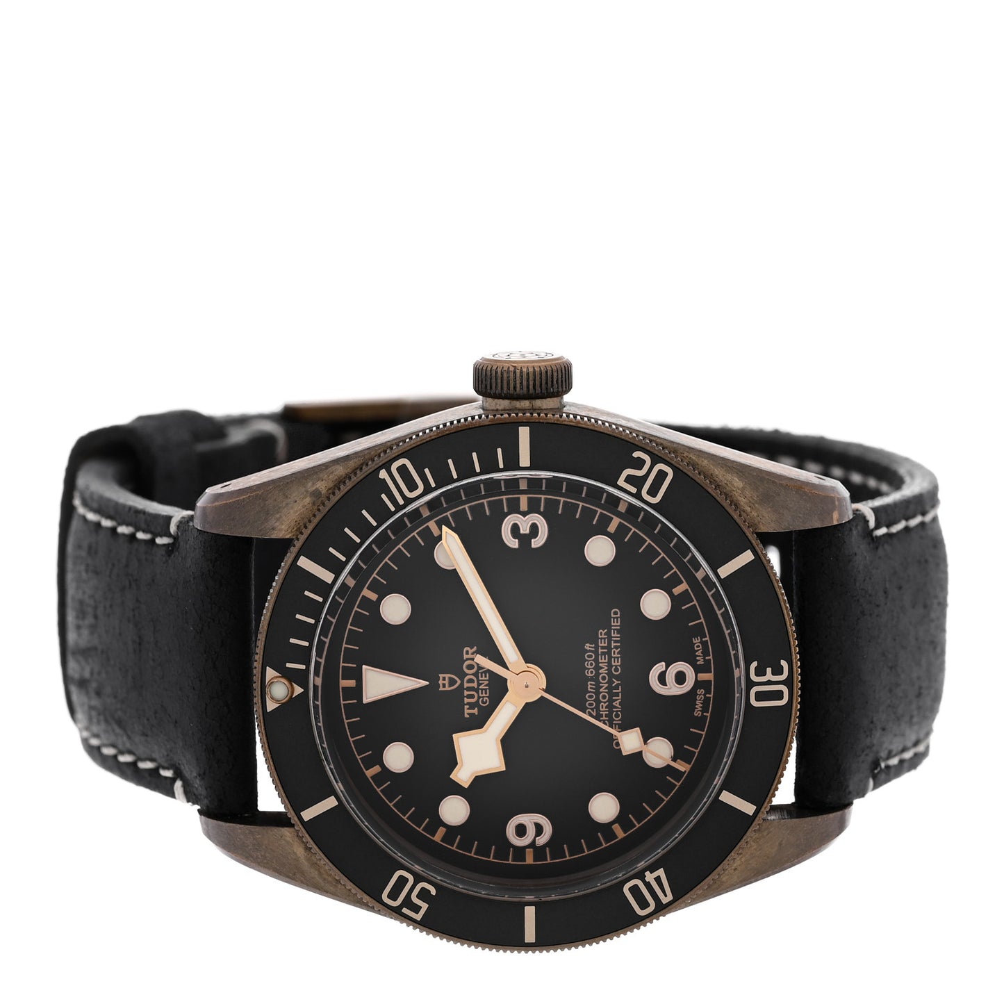 Bronze Calfskin 43mm Black Bay Automatic Watch Slate 79250BA