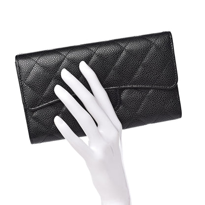 Chanel Caviar Quilted Large Flap Wallet Black 2 of 10