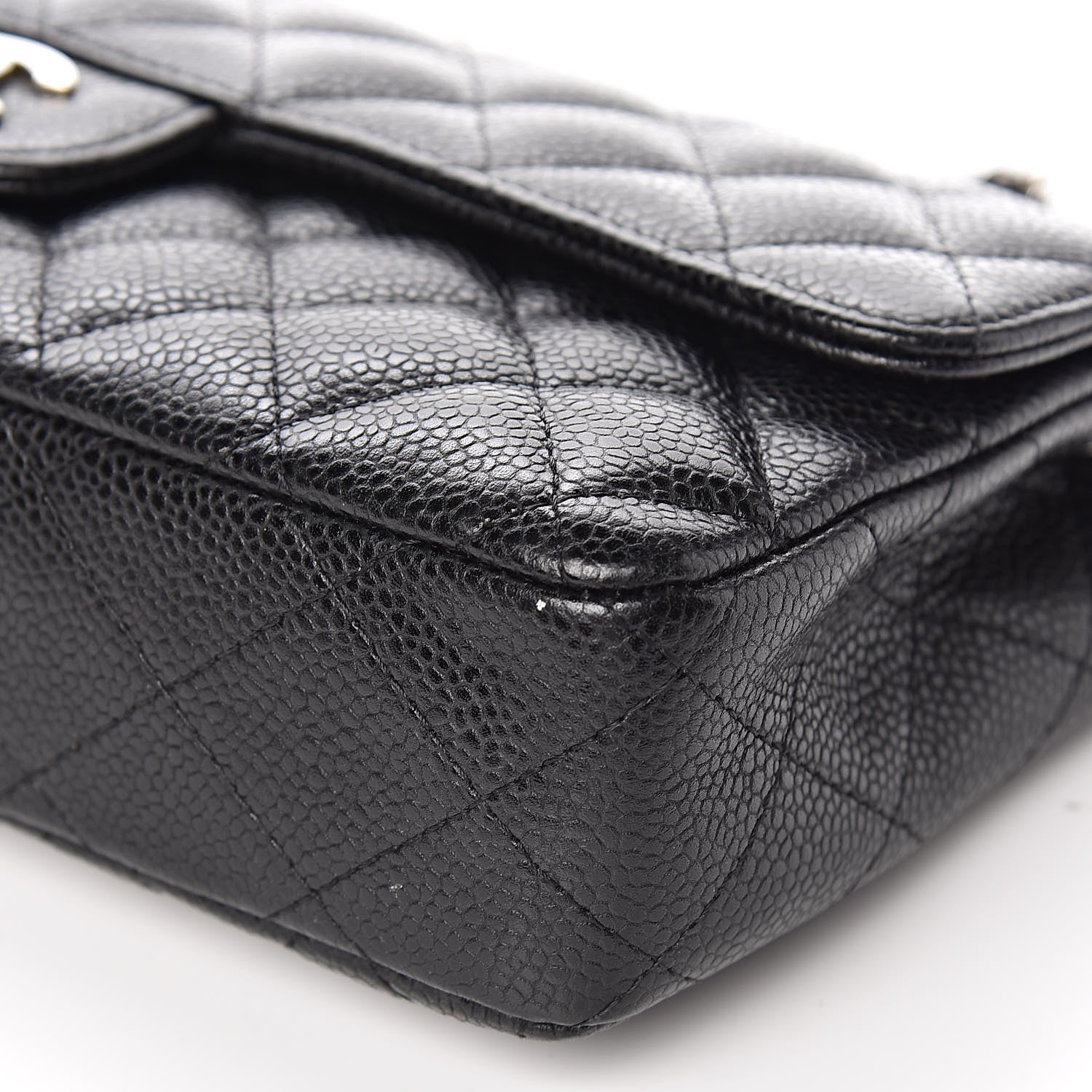 Chanel Caviar Quilted East West Flap Black 9 of 10