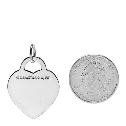 Tiffany Sterling Silver Enamel LOVE YOU Heart Charm Blue 3 of 3