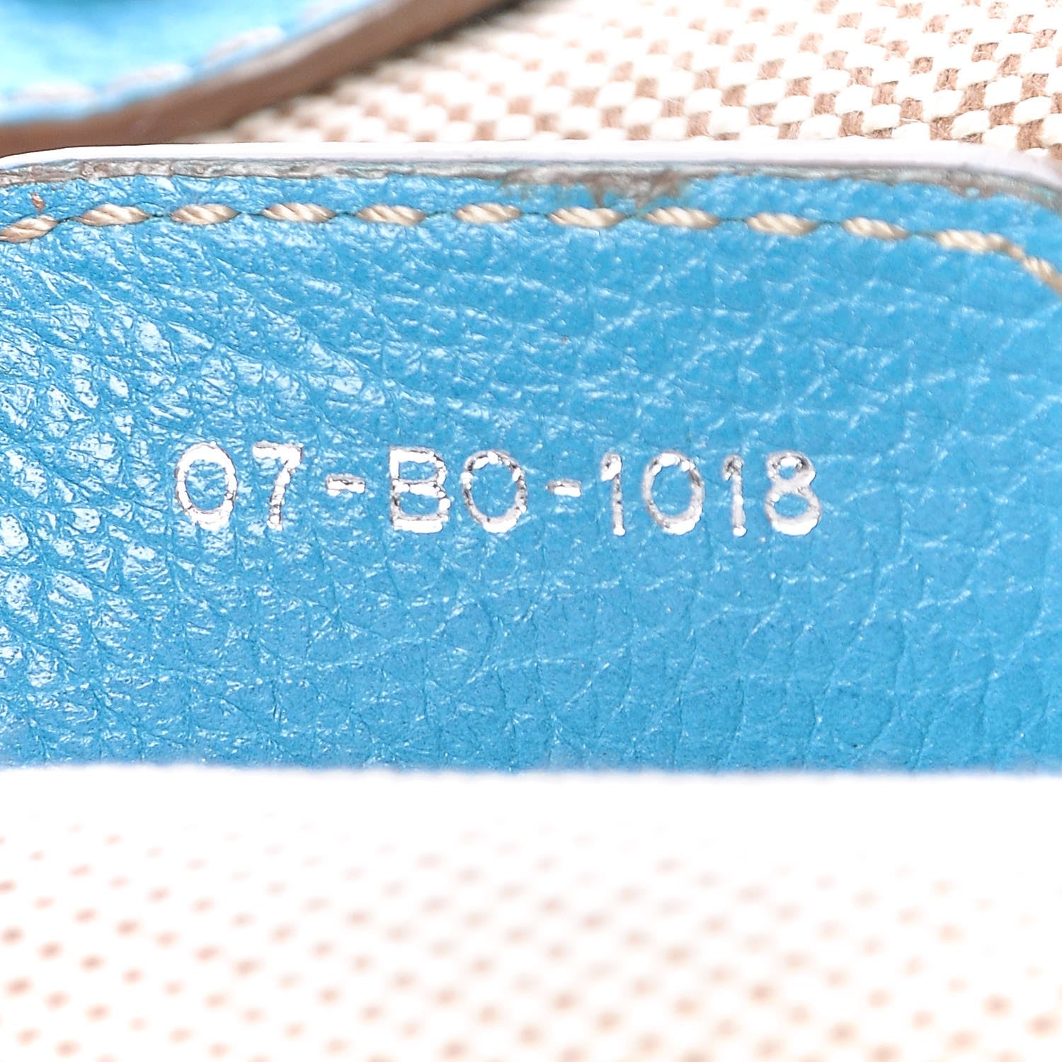 Christian Dior Coated Canvas Cannage Print Cherie Tote Blue 7 of 13