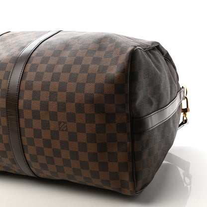 Louis Vuitton Damier Ebene Keepall Bandouliere 55 9 of 9