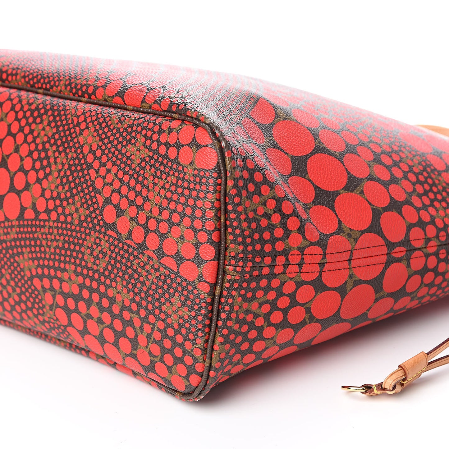 Monogram Kusama Waves Neverfull MM Red