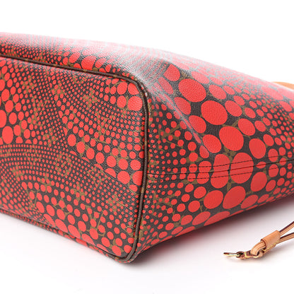 Louis Vuitton Monogram Kusama Waves Neverfull MM Red 9 of 10