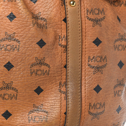 MCM Visetos Medium Essentials Shopper Tote Cognac 13 of 16