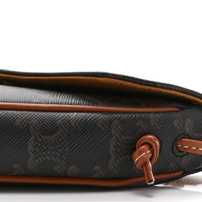 Celine Triomphe Canvas Triangle Crossbody Bag Tan 10 of 10