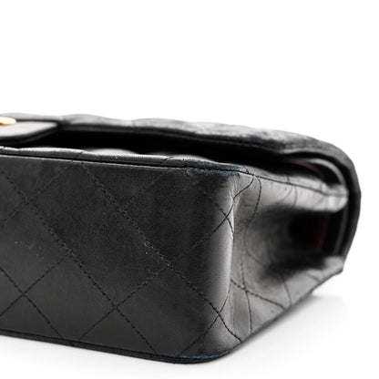 Chanel Lambskin Quilted Medium Double Flap Black 10 of 13