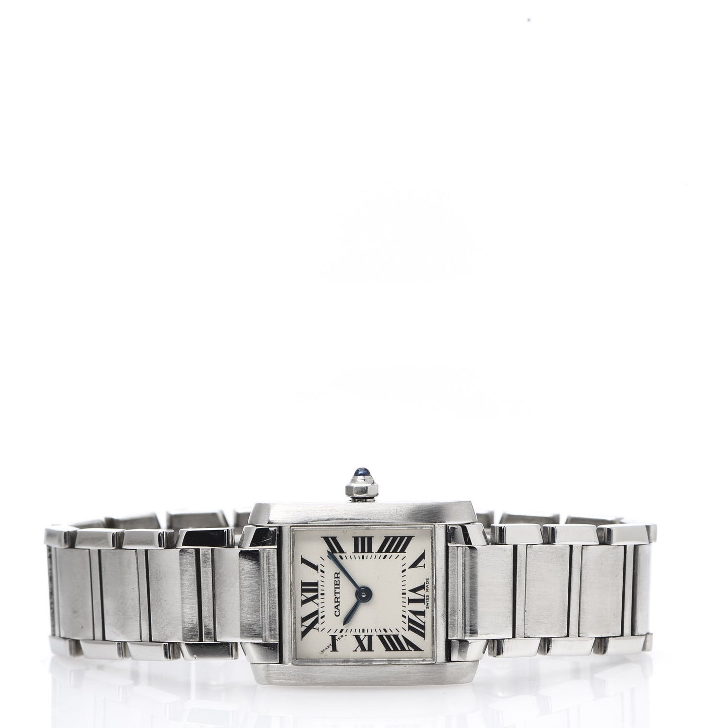 Stainless Steel 20mm Tank Francaise Quartz Watch