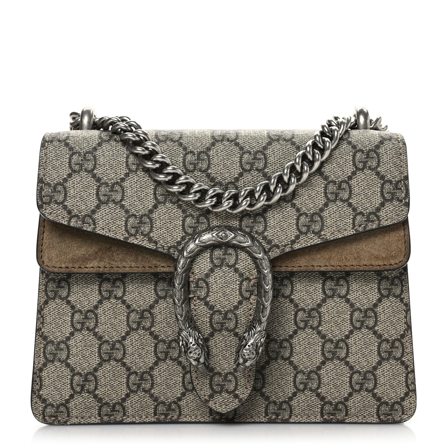 GG Supreme Monogram Mini Dionysus Shoulder Bag Taupe