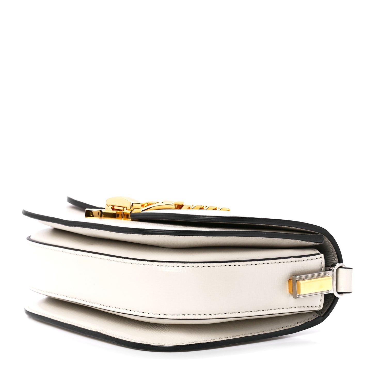 Azalea Calfskin Mini Sylvie 1969 Flap Messenger Bag Mystic White
