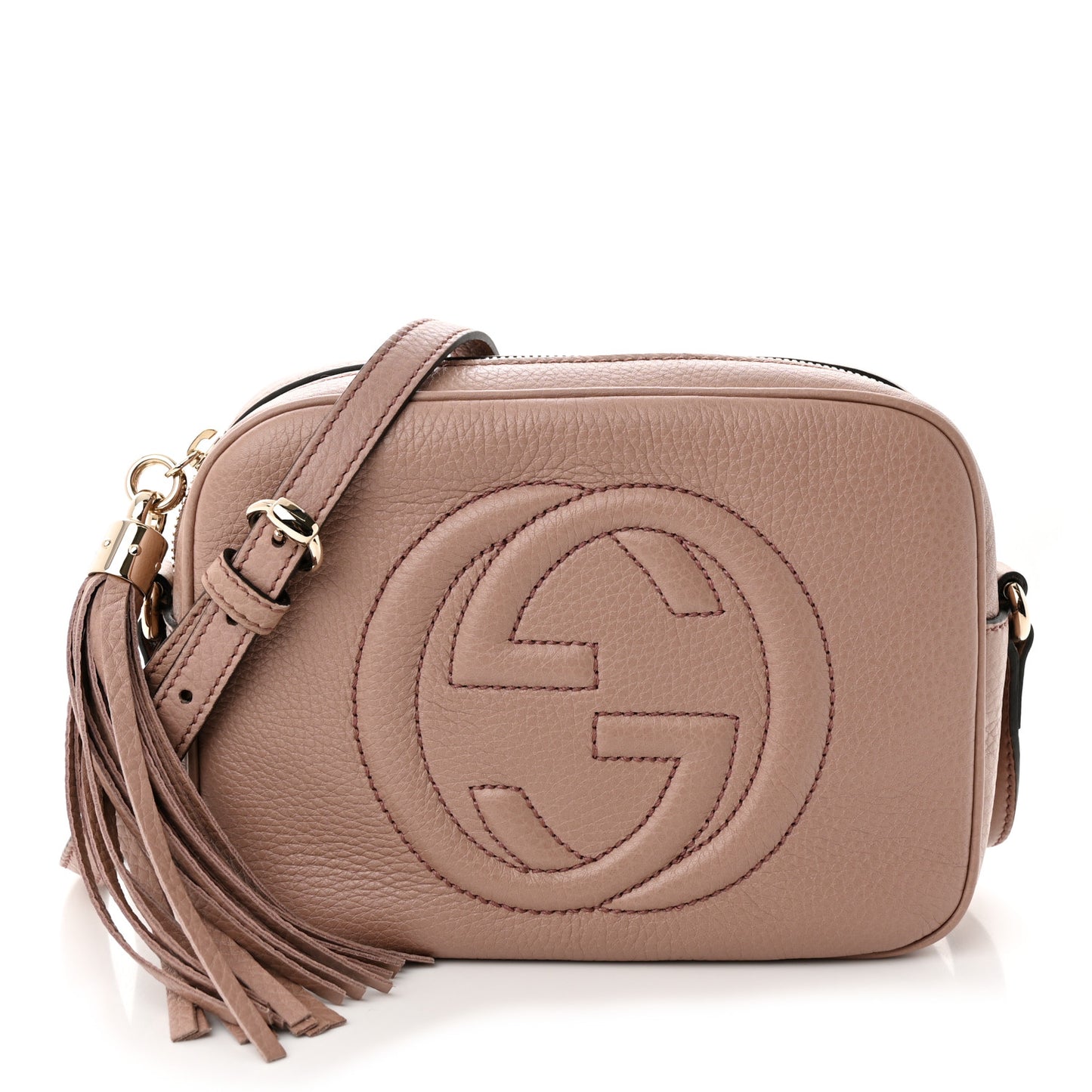 Cellarius Calfskin Small Soho Disco Bag Dark Cipria