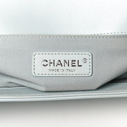 Chanel Lambskin Quilted Medium Boy Flap Light Blue 6 of 11