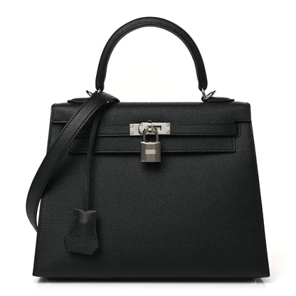 Hermes Epsom Kelly Sellier 25 Black 1 of 9