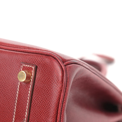 Hermes Veau Lisse Birkin 30 Rouge H 10 of 28