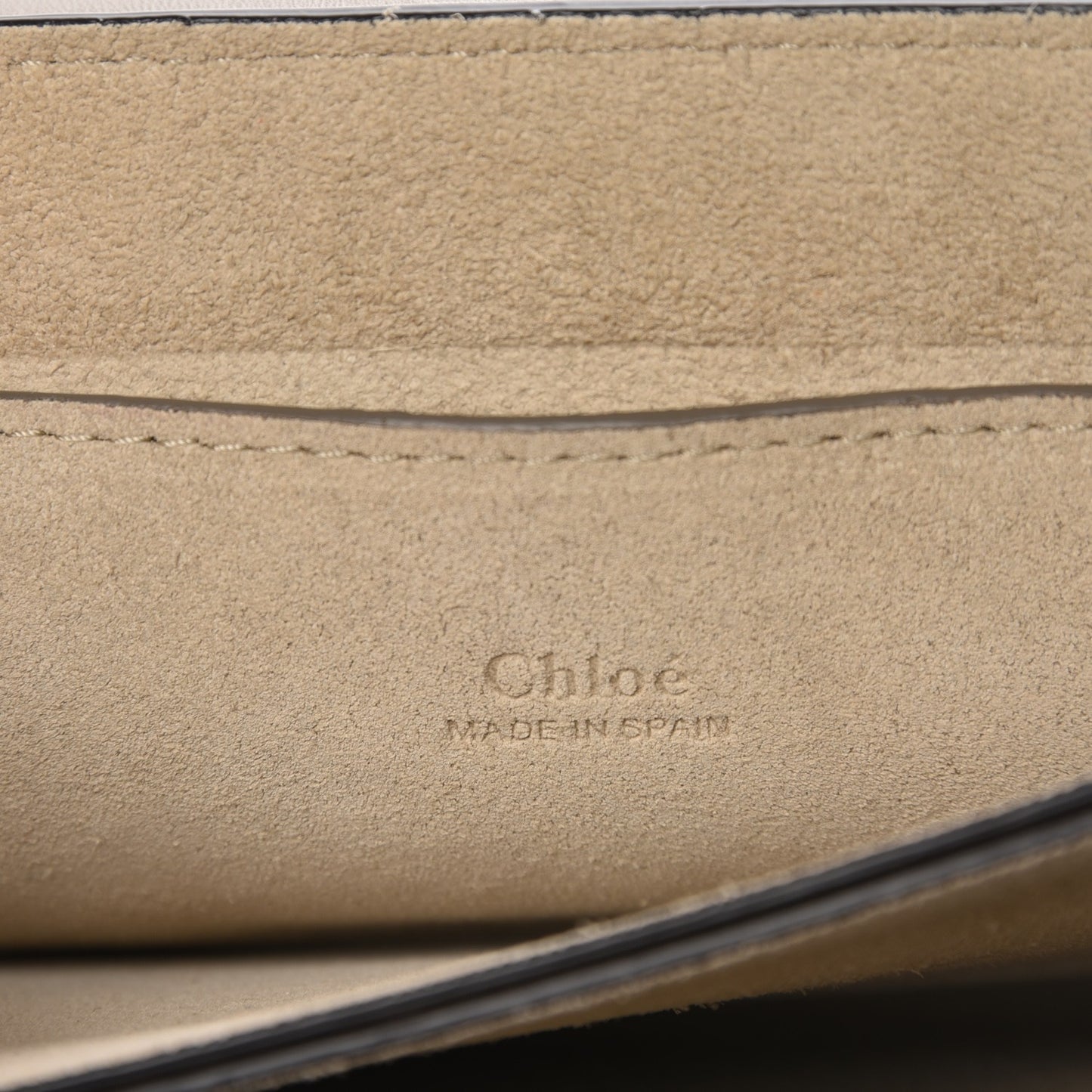 Suede Calfskin Small Faye Shoulder Bag Motty Grey