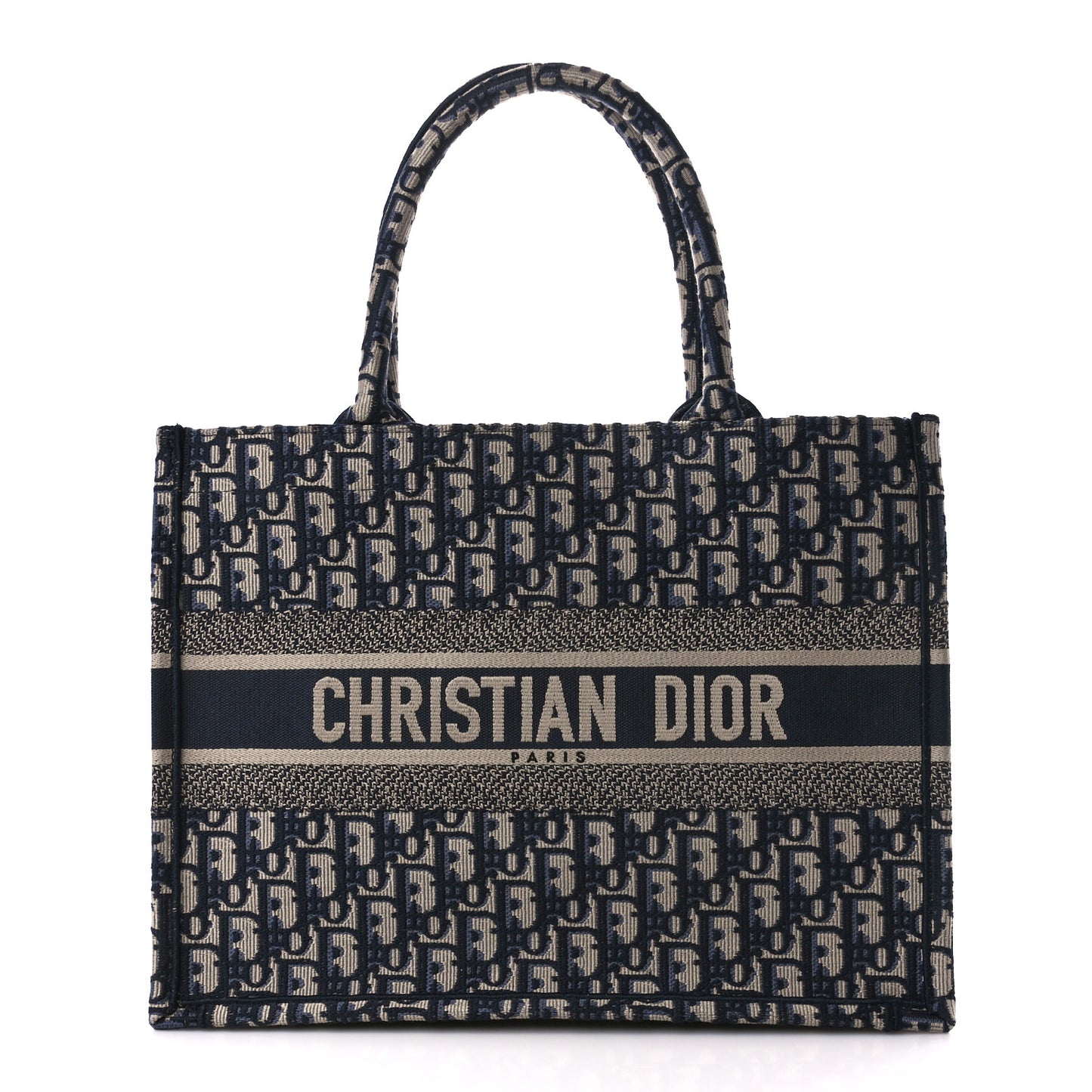 Oblique Medium Book Tote Blue Multicolor