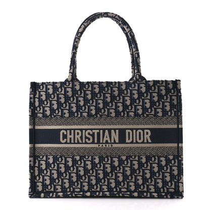 Christian Dior Oblique Medium Book Tote Blue Multicolor 1 of 10