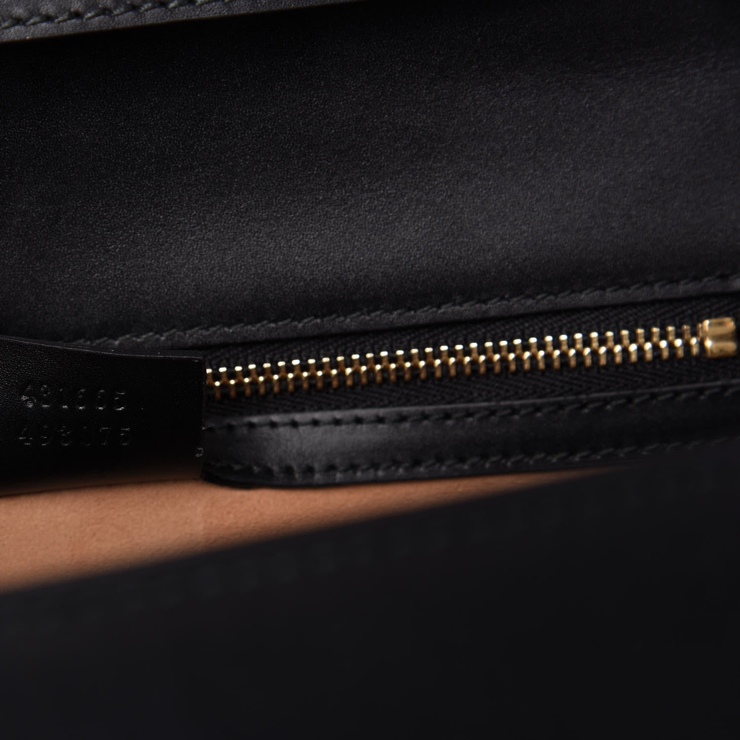 Gucci Calfskin Medium Sylvie Top Handle Bag Black 9 of 10