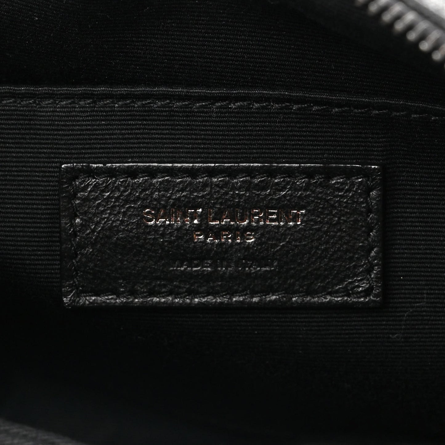 Grained Lambskin Monogram Lou Camera Bag Black