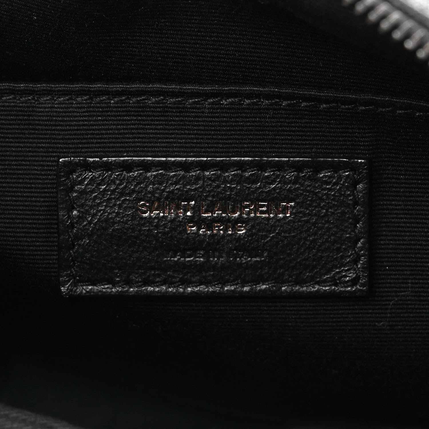 Saint Laurent Grained Lambskin Monogram Lou Camera Bag Black 6 of 10