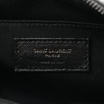 Saint Laurent Grained Lambskin Monogram Lou Camera Bag Black 6 of 10