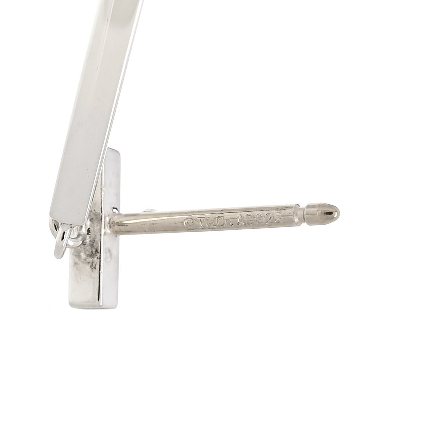 Sterling Silver T Wire Bar Earrings