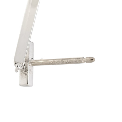 Tiffany Sterling Silver T Wire Bar Earrings 4 of 4