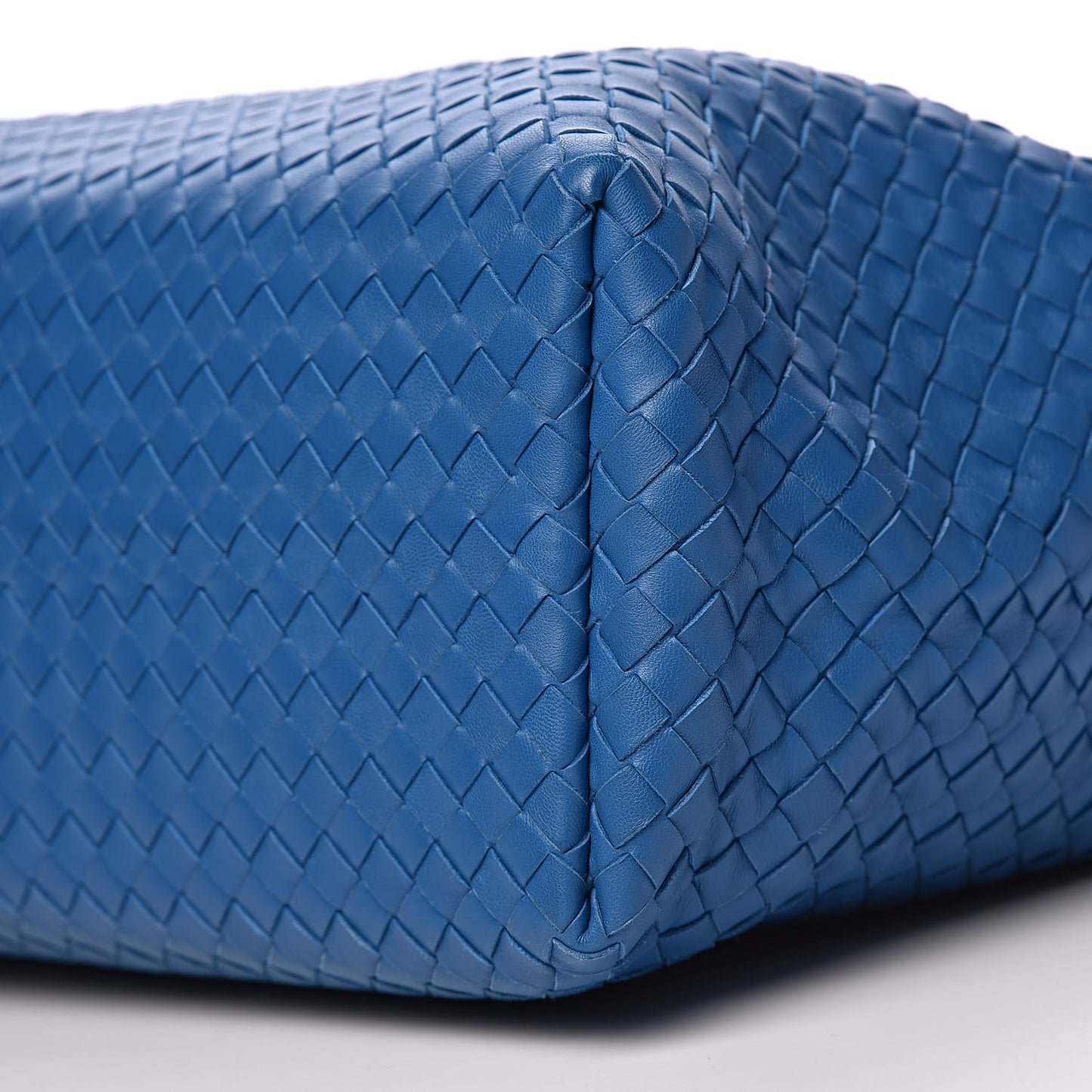 Nappa Intrecciato Medium Garda Bag Blue