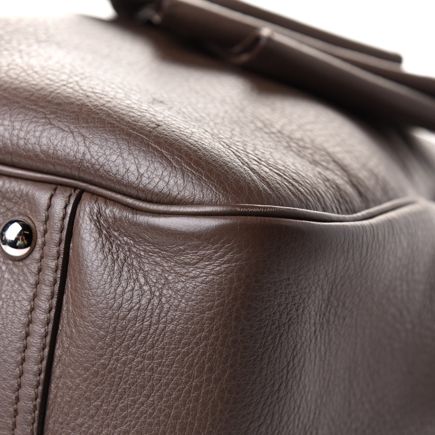Calfskin Large Y Bow Tote Taupe