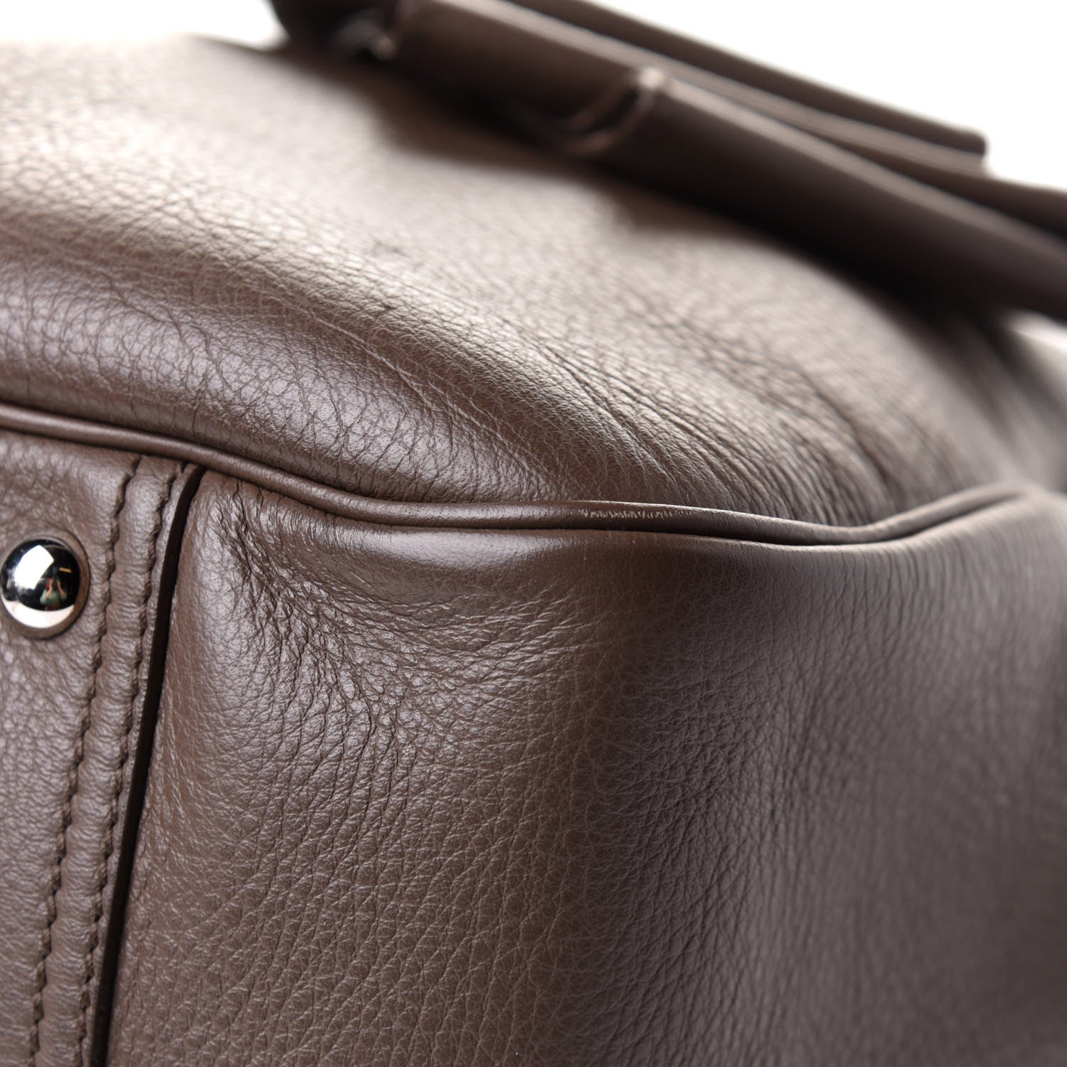 Saint Laurent Calfskin Large Y Bow Tote Taupe 9 of 12