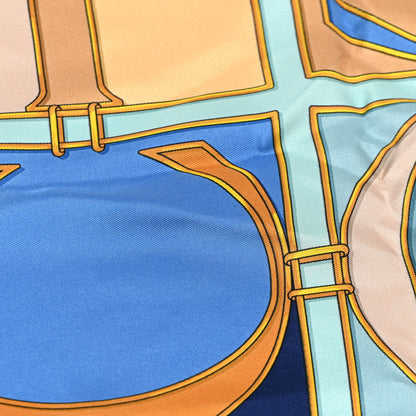 Gucci Silk Twill Monogram Fully Square Scarf Bluette 5 of 9
