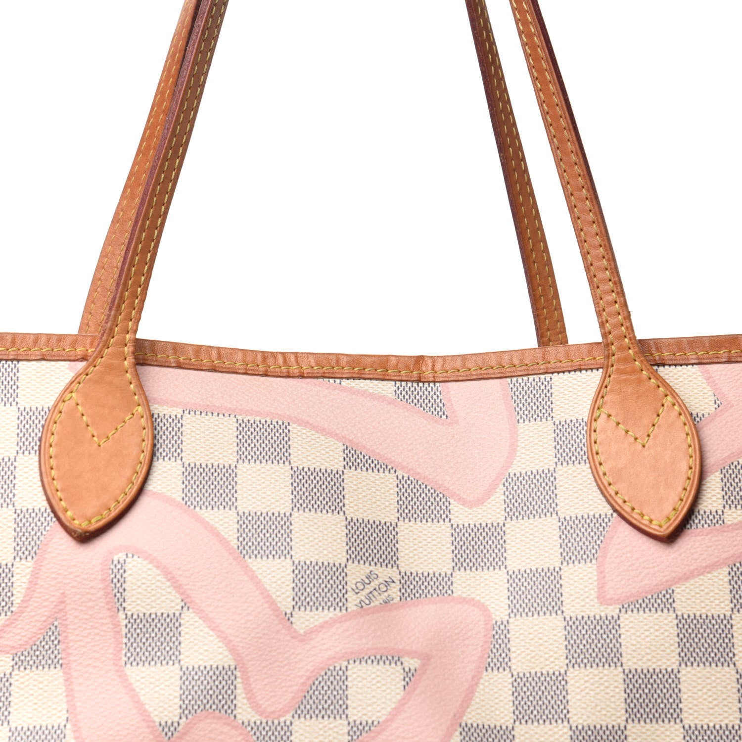 Louis Vuitton Damier Azur Tahitienne Neverfull MM 15 of 15