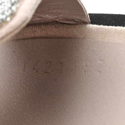 Hermes Suede Goatskin Crystal Powder Oran Sandals 39.5 7 of 8