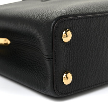 Louis Vuitton Taurillon Capucines BB Black 9 of 10