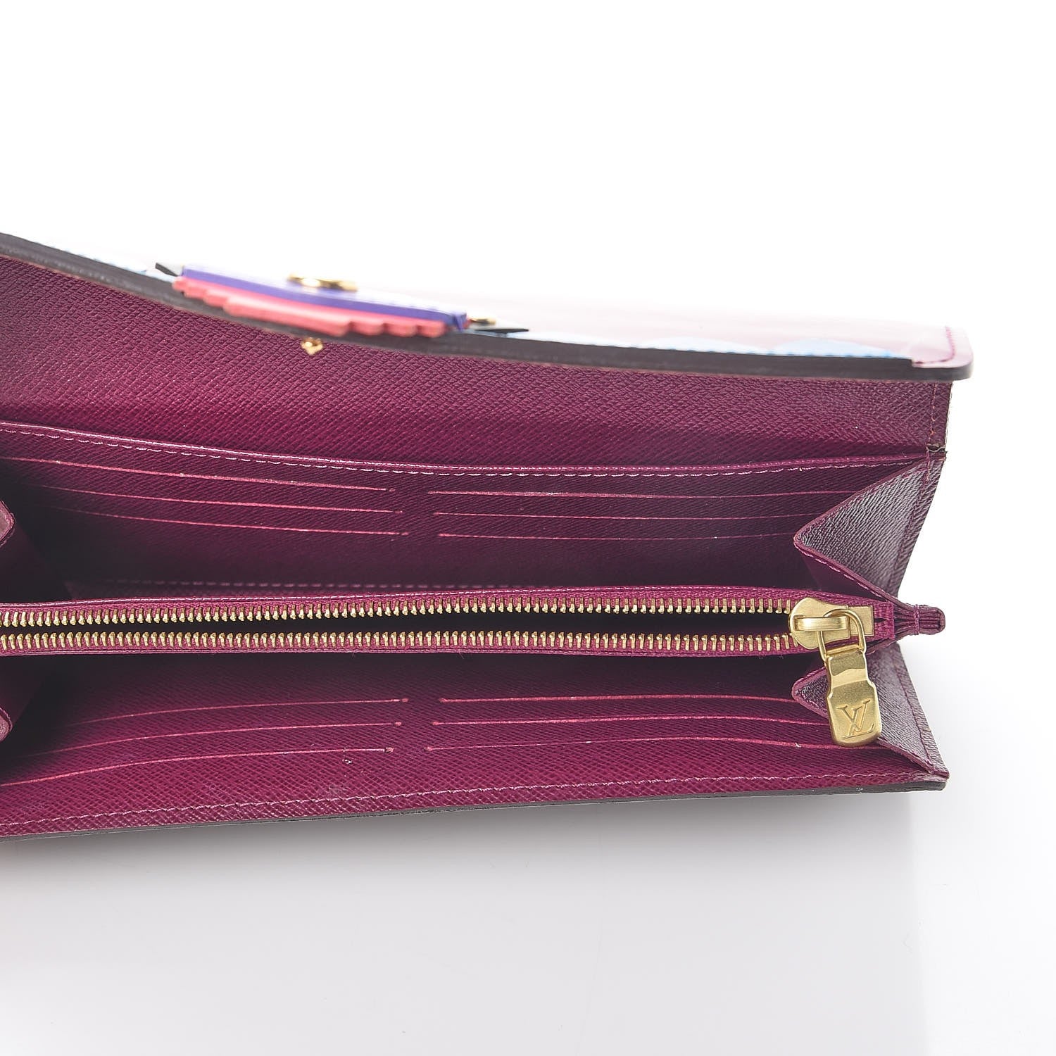 Louis Vuitton Monogram Totem Sarah Wallet Magenta 5 of 7
